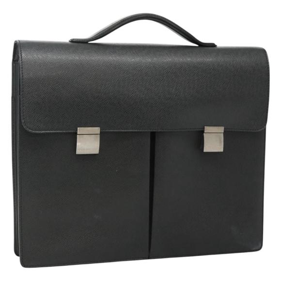 LOUIS VUITTON Taiga Serviette Kazan Business Bag Ardoise M30802 LV Auth bs22684 - Picture 1 of 16
